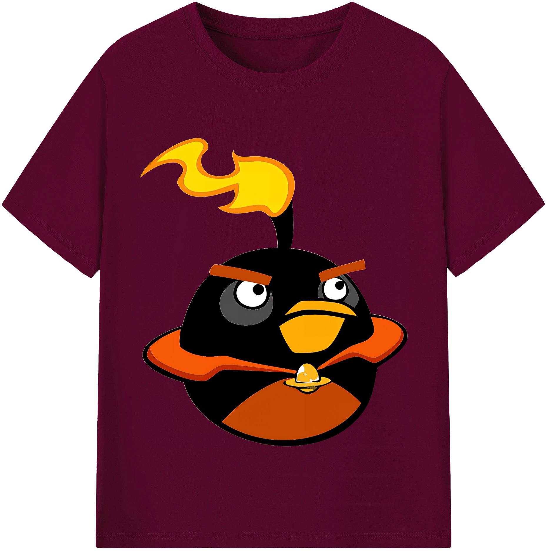 （画像用） Angry Birds アングリーバード レディースカジュアルプリントTシャツ（綿100％）